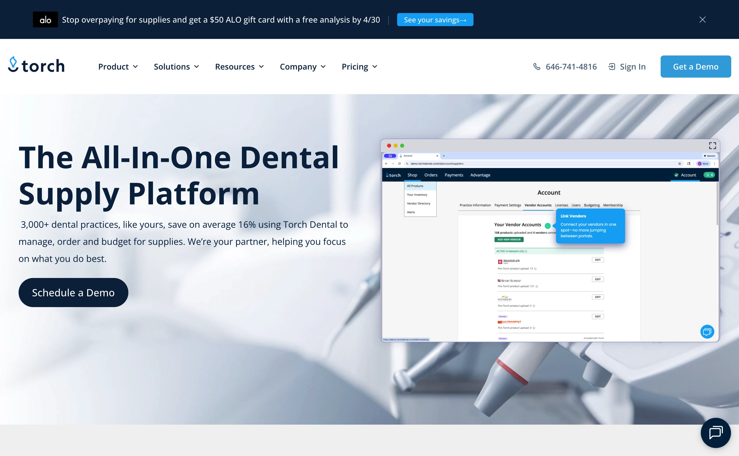 Torch Dental supply platform
